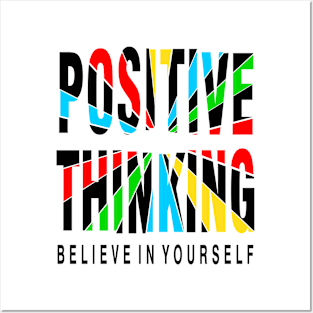 Positive Thinking Posters and Art